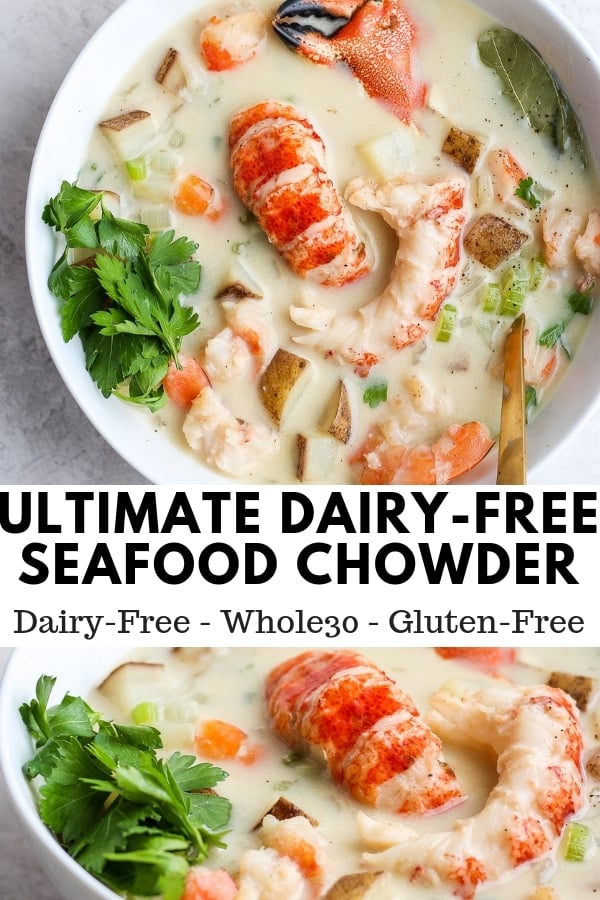 Ultimate Dairy-Free Chunky Seafood Chowder 