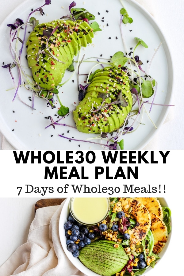 Whole30 Weekly Menu Plan