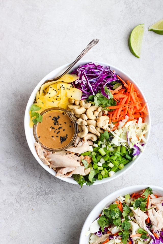 20 Minute Asian Chopped Rotisserie Chicken Salad