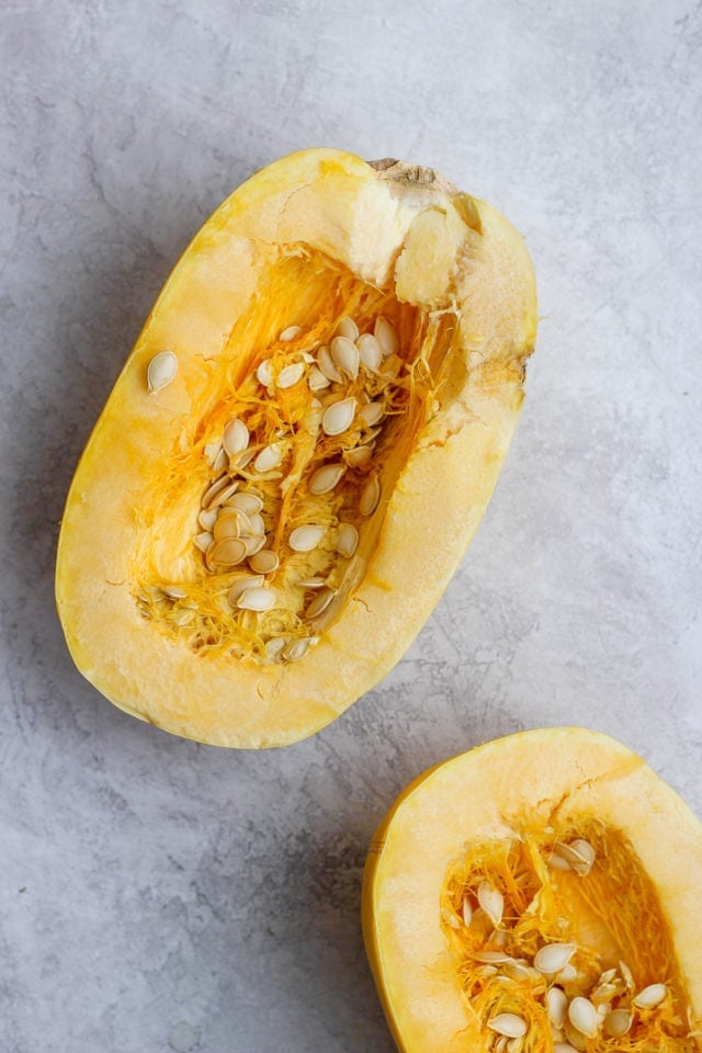 How to Roast Spaghetti Squash in the Oven - The Wooden Skillet