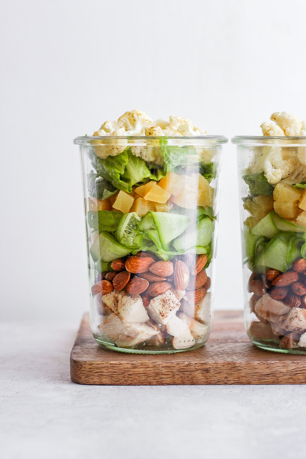 Paleo Roasted Cauliflower Mason Jar Salad (Dairy-Free + Vegan-Friendly) -  The Wooden Skillet