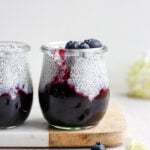 Dreamy Coconut Chia Pudding with Blueberries - a quick and easy breakfast option that is dairy-free, gluten-free and plant-based!
