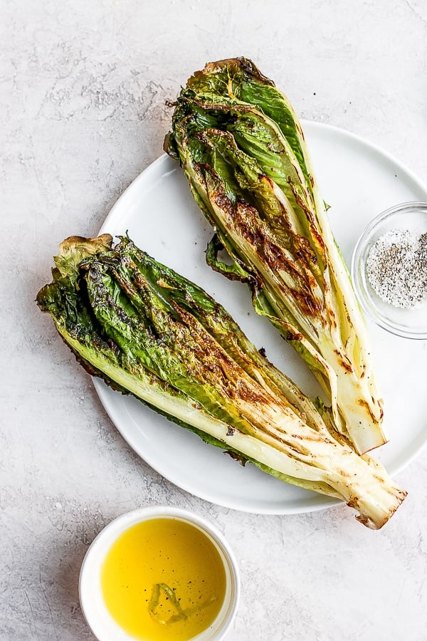 Perfectly grilled romaine.