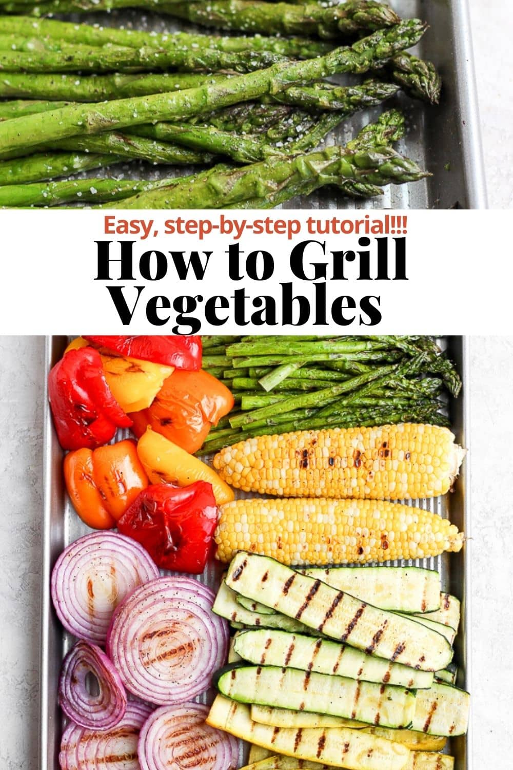 Pinterest image for how to grill vegetables.