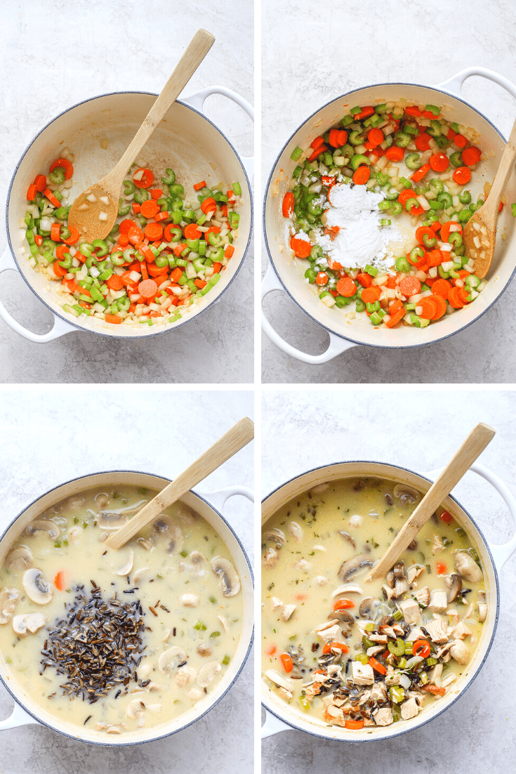 Leftover Turkey Wild Rice Soup - The Wooden Skillet