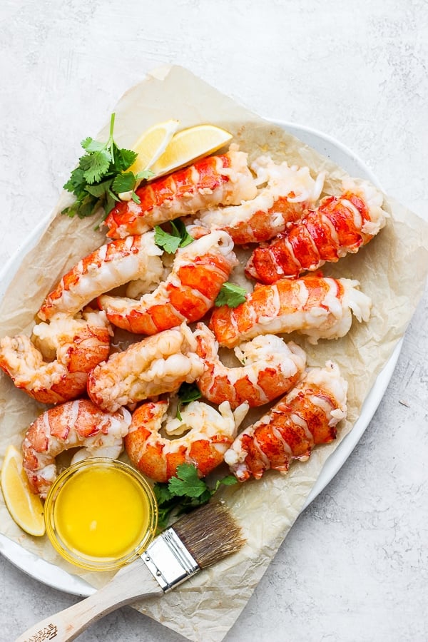 The best recipe for easy butter poached lobster.