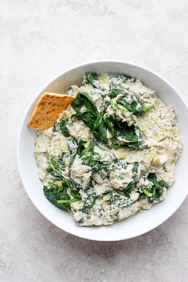 vegan spinach artichoke dip