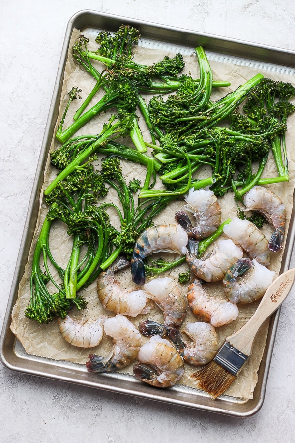 Sheet Pan Shrimp and Broccoli