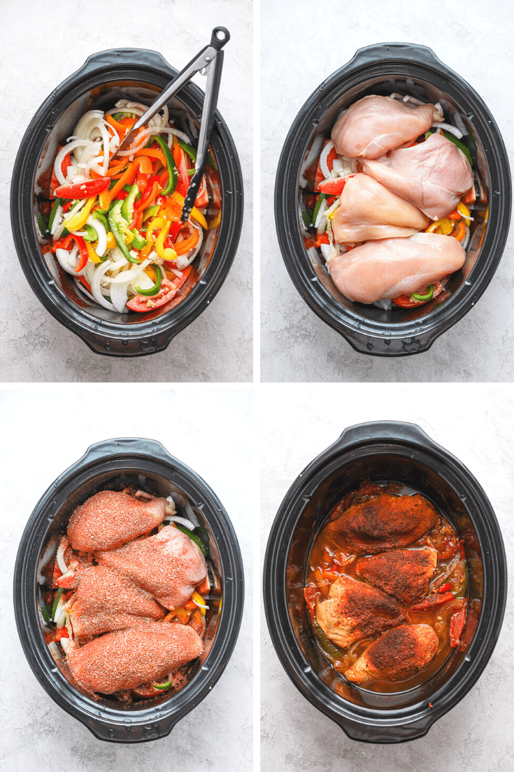 Slow Cooker Chicken Fajitas