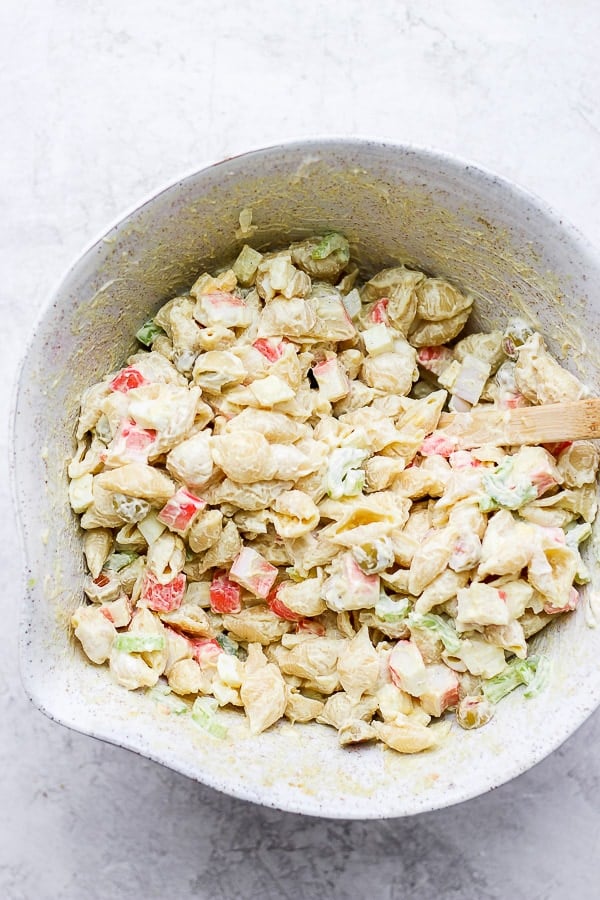 Salade de pâtes au crabe