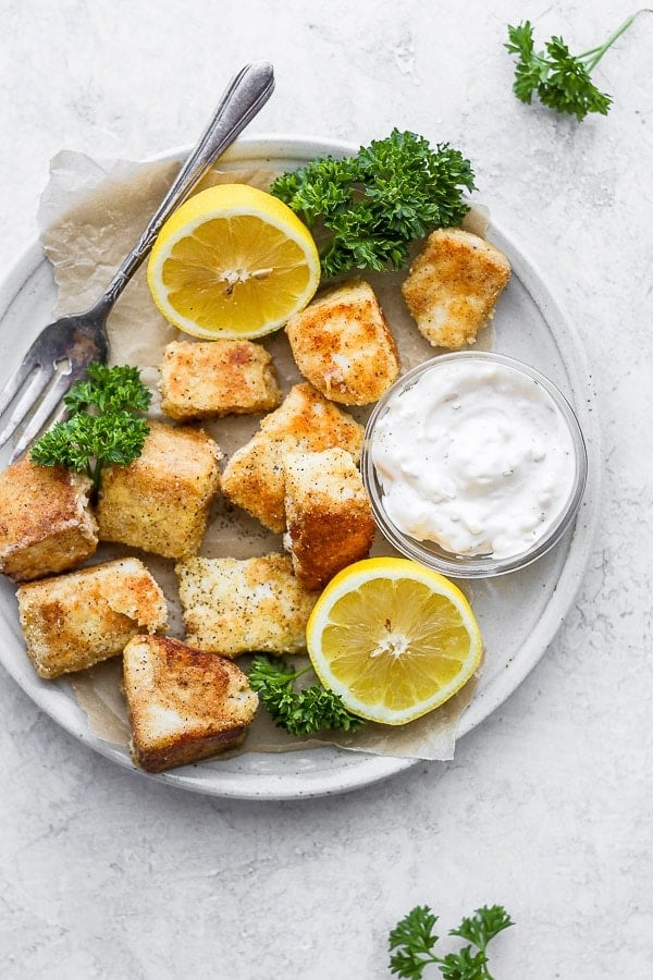 The best baked fish nuggets recipe.