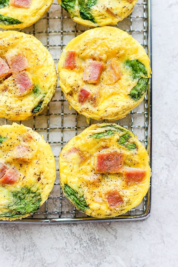 The easiest baked ham and egg cups.