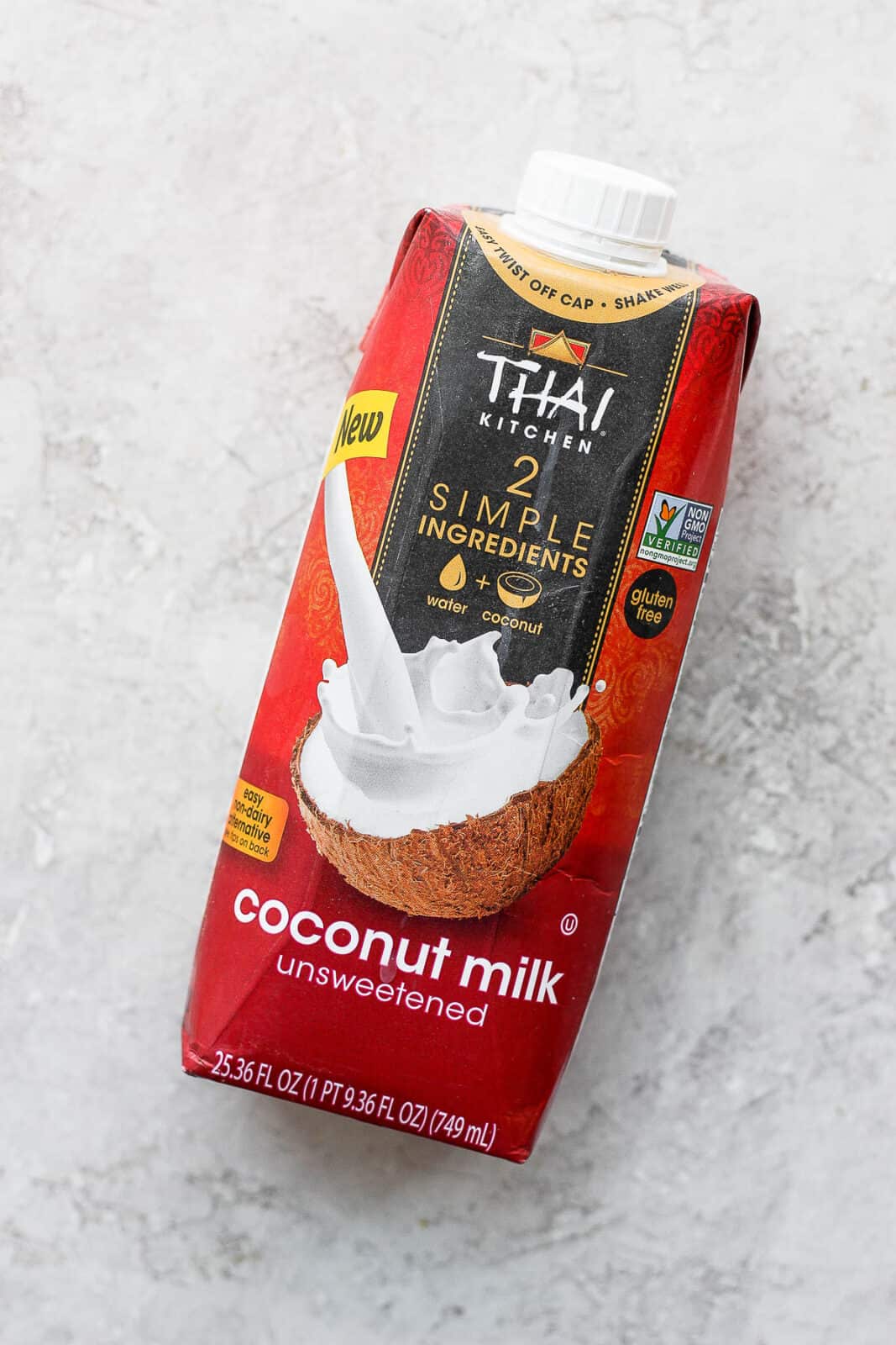 A carton of Thai Kitchen coconut milk.