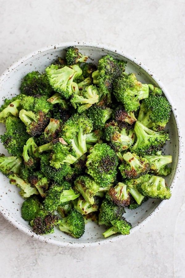 Easy Grilled Broccoli in a bowl.