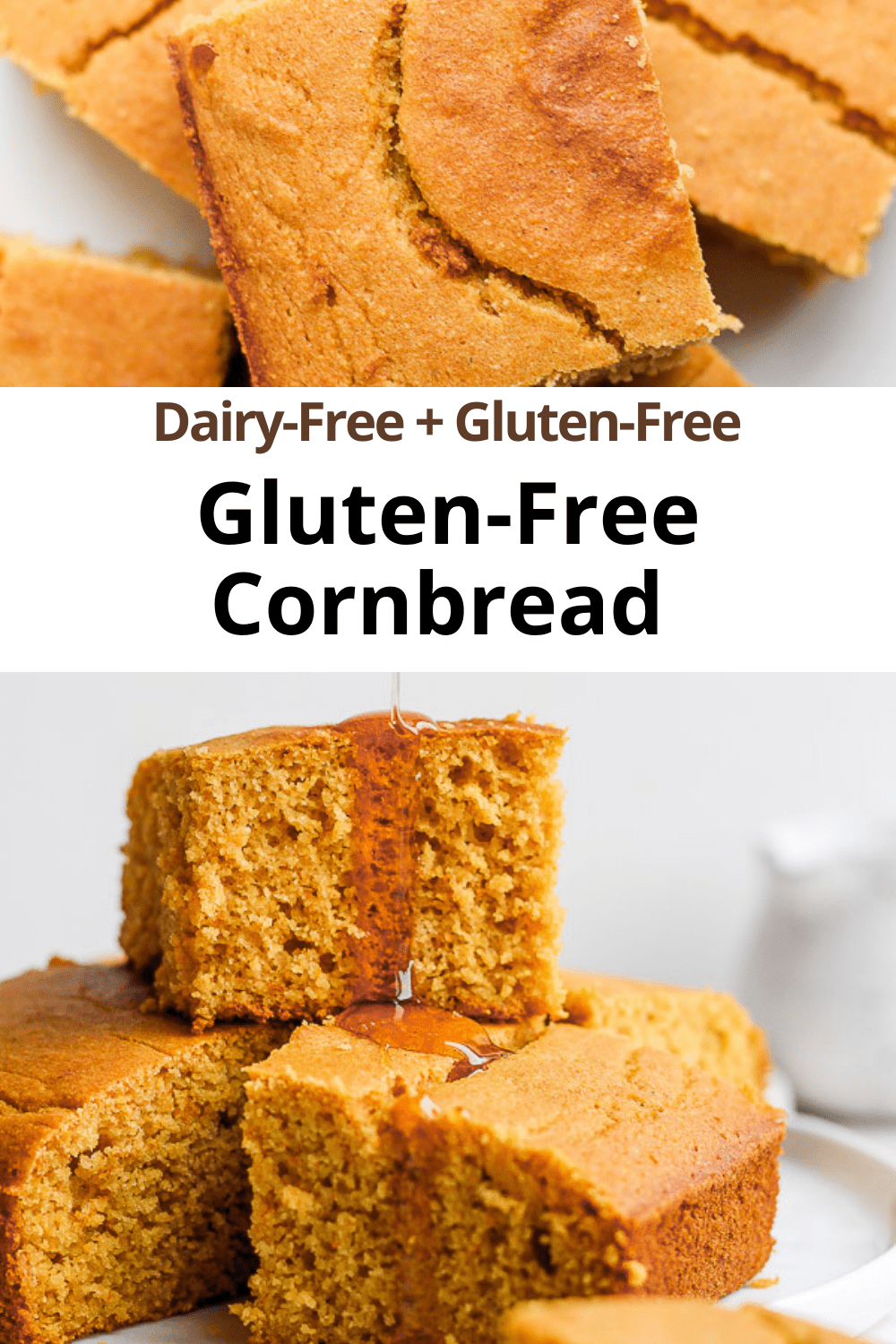 Pinterest image for gluten free cornbread.