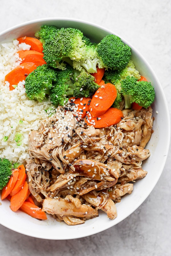 The best recipe for a teriyaki chicken bowl.