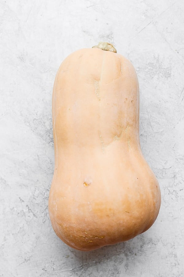 A whole butternut squash.