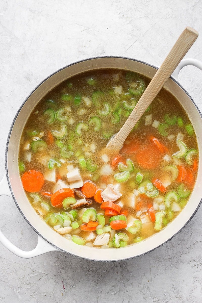 Leftover Turkey Noodle Soup - The Wooden Skillet