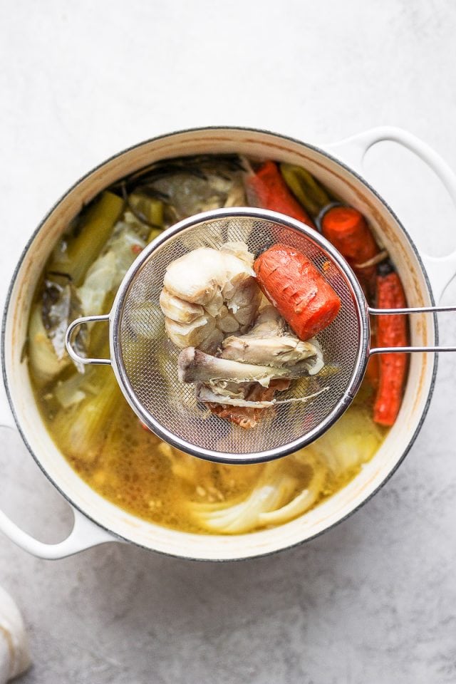 How to Make Chicken Broth - The Wooden Skillet