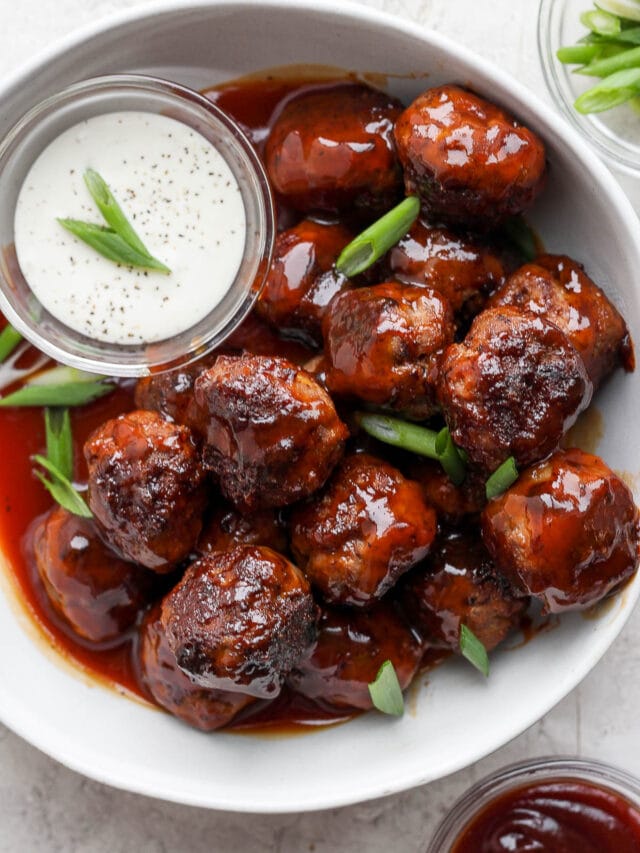 Easy BBQ Meatballs Story