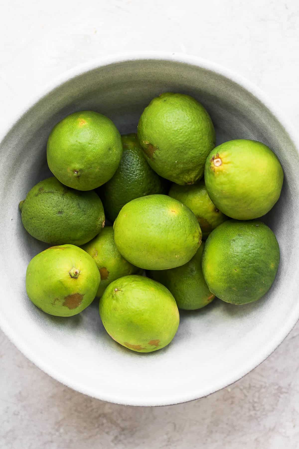 Bowl of limes. 