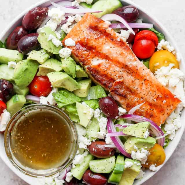 Grilled Salmon Salad The Wooden Skillet