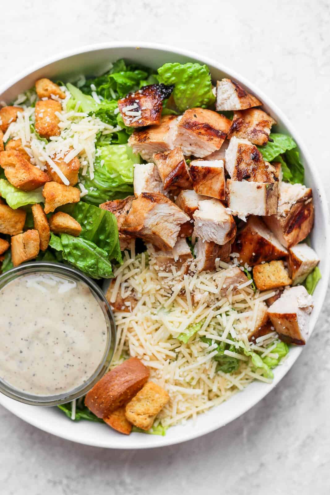 Grilled Chicken Caesar Salad - The Wooden Skillet