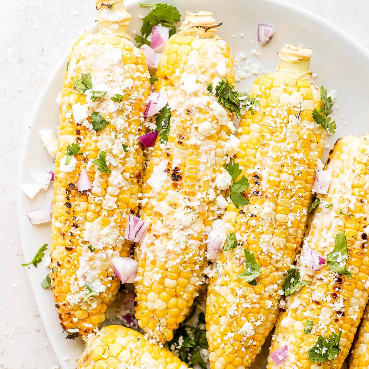 Easy mexican street corn on the cob.