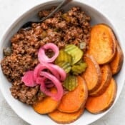 A sloppy Joe bowl.