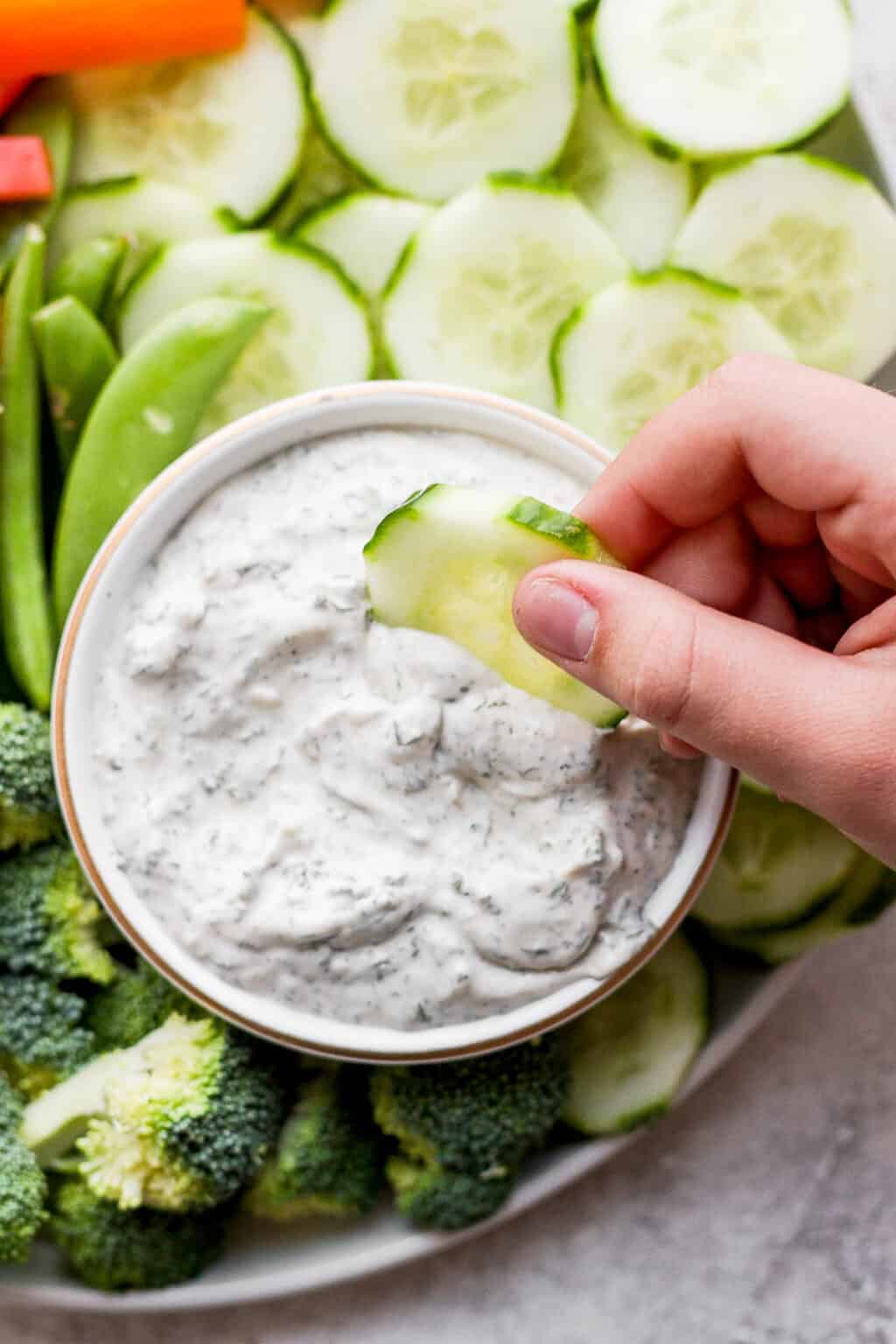 Healthy Veggie Dip The Wooden Skillet
