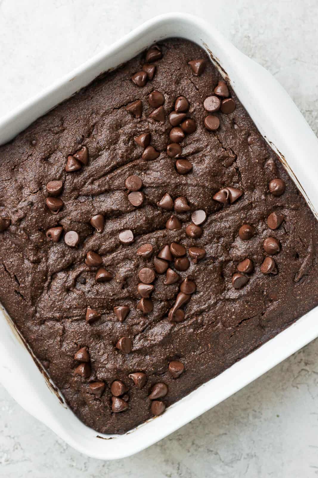 Almond flour brownies after cooking.