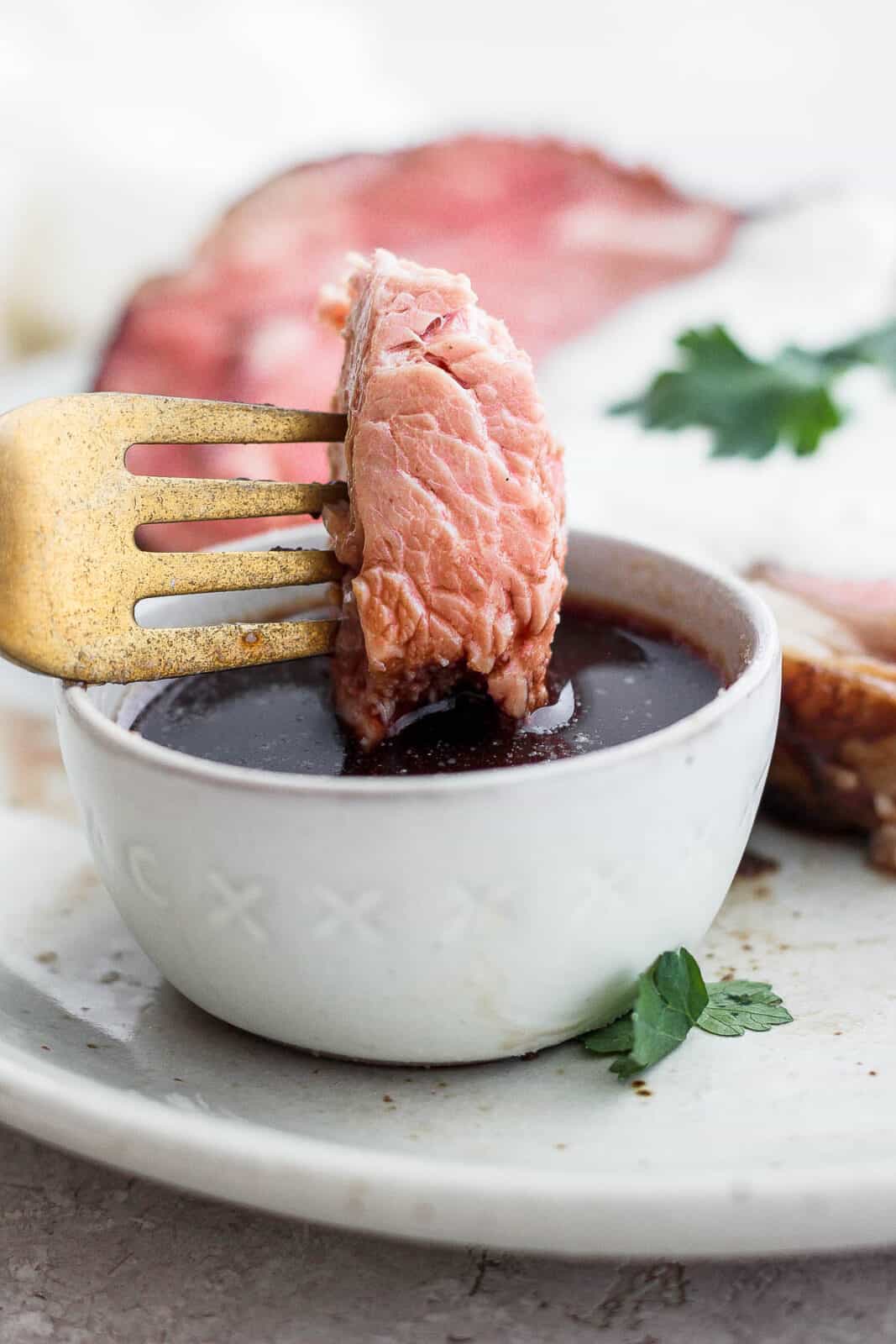 Prime Rib With Horseradish Dipping Sauce Recipe