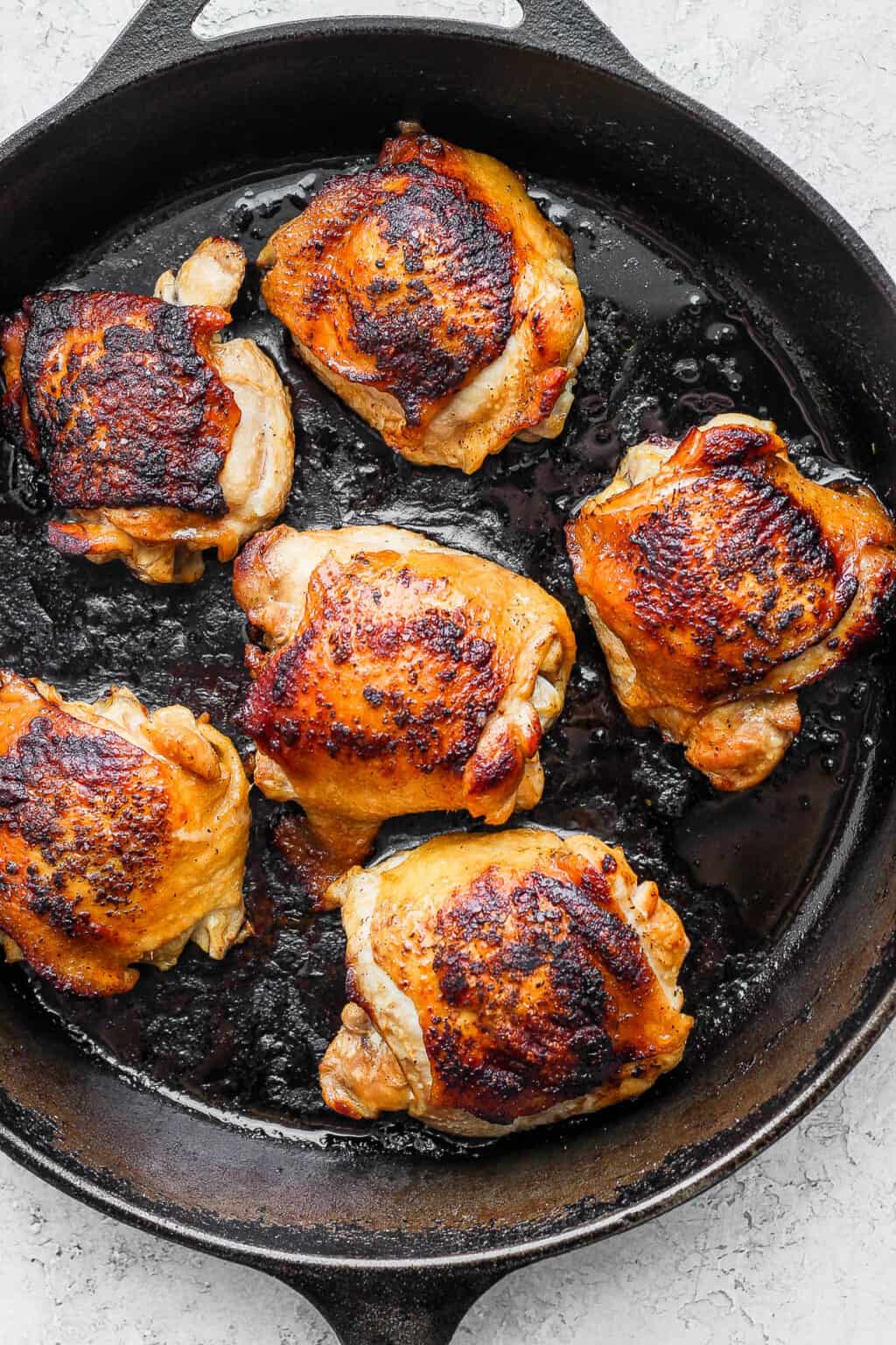 Cast Iron Chicken Thighs The Wooden Skillet