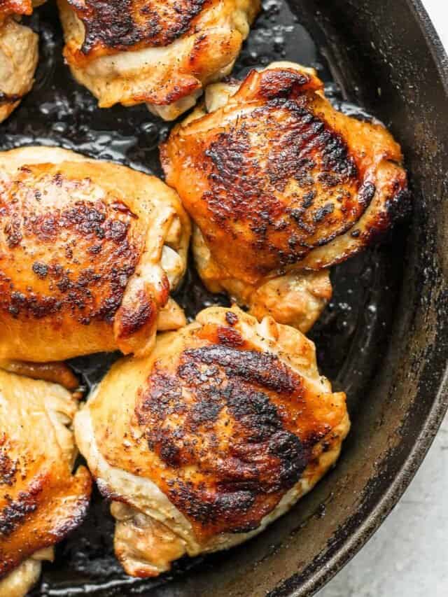 Cast Iron Chicken Thighs Story The Wooden Skillet 