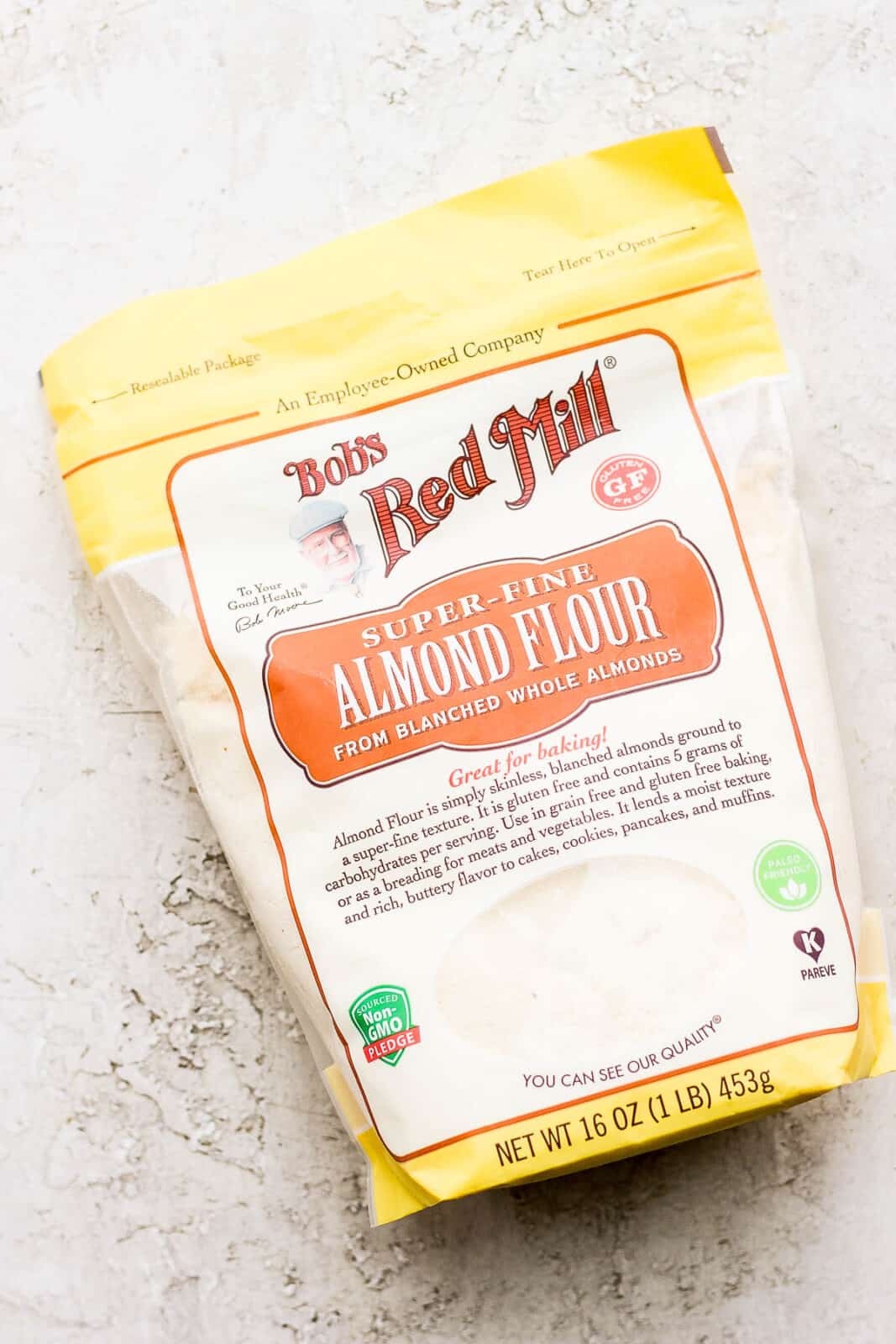 Bag of Bob's Red Mill almond flour. 