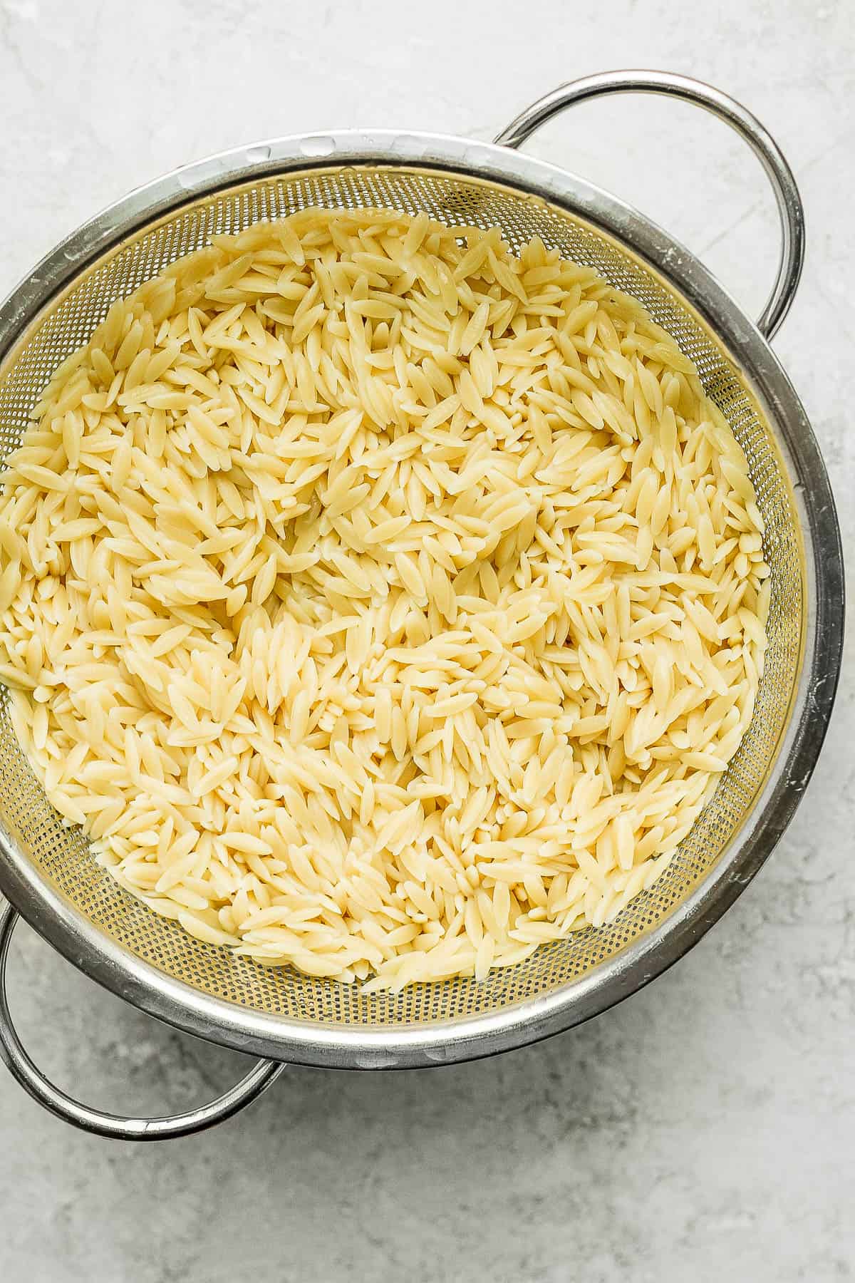 what is the ratio of water to orzo 