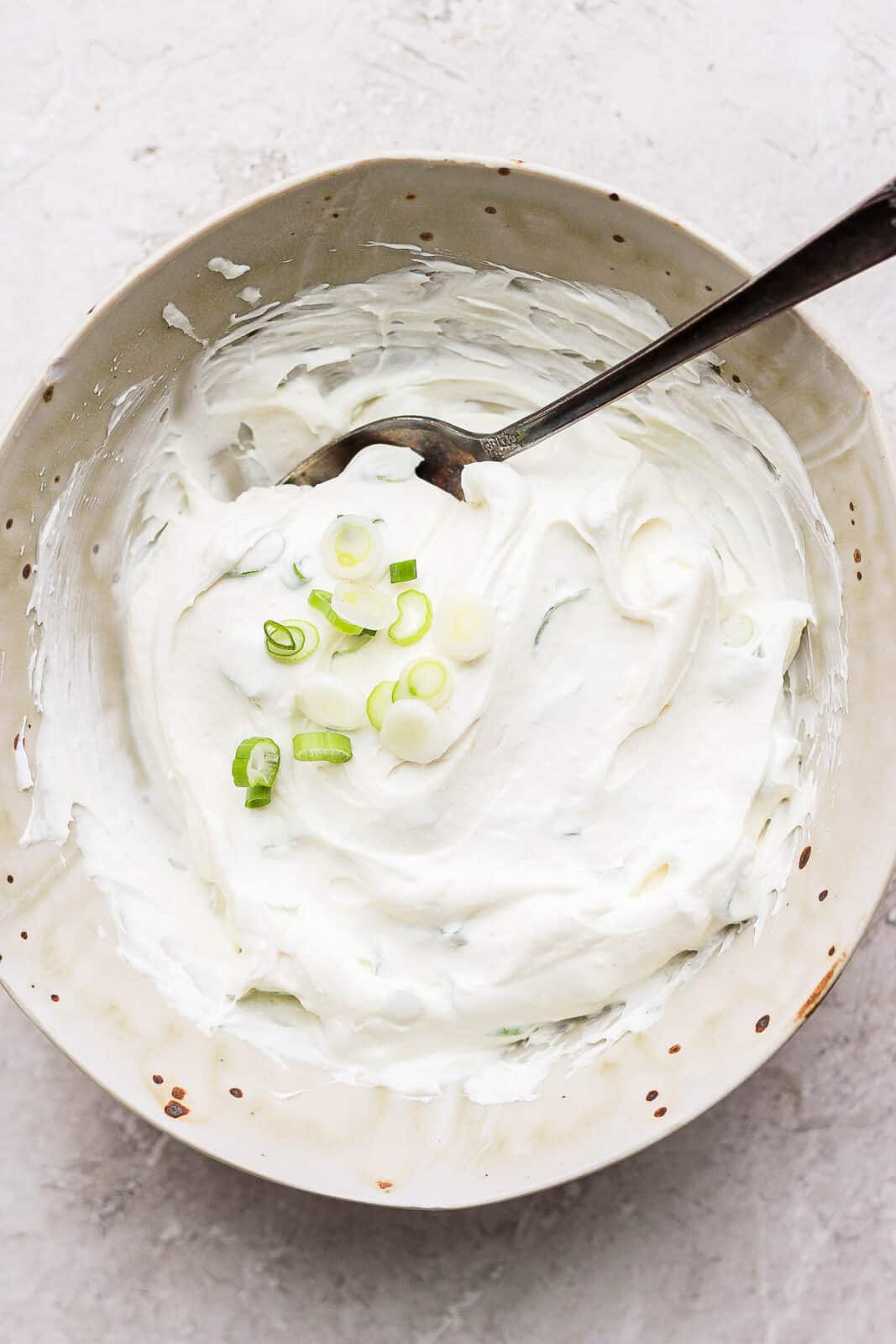 Cream cheese all mixed together.