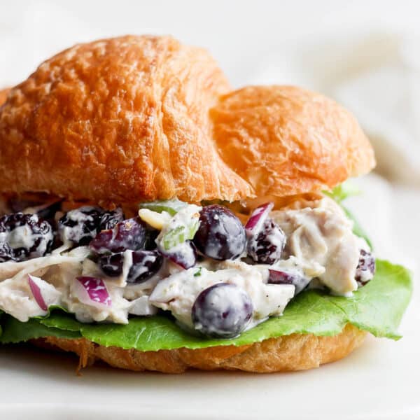 Smoked Chicken Salad on a croissant.