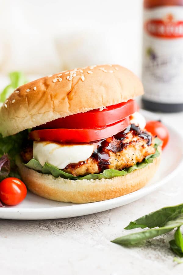 Caprese Burger - The Wooden Skillet