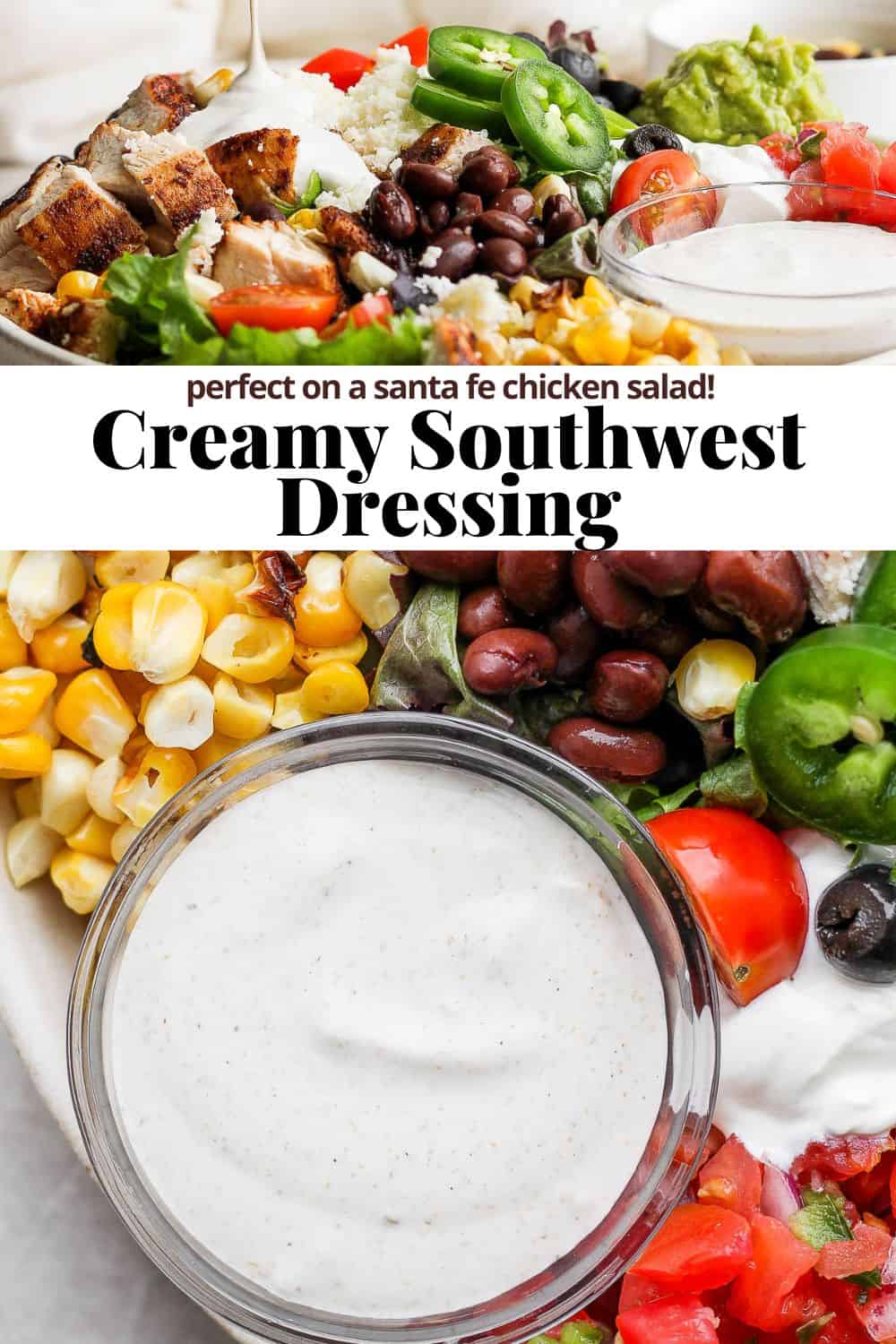 Pinterest image for southwest dressing.