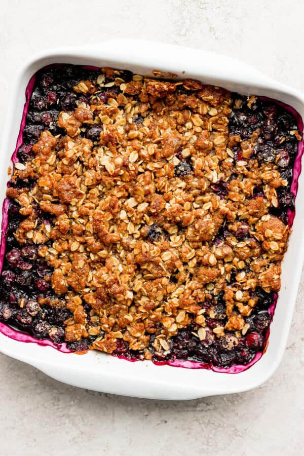 Easy Blueberry Crisp - The Wooden Skillet