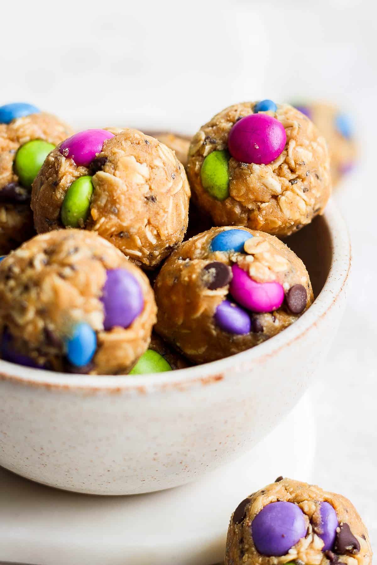 No Bake Energy Balls (Monster Cookie) - The Wooden Skillet