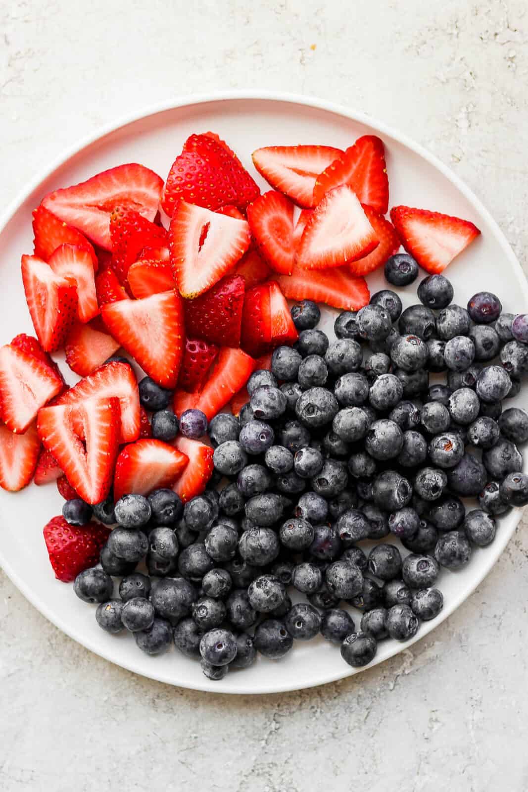 Fresh berries on a plate.