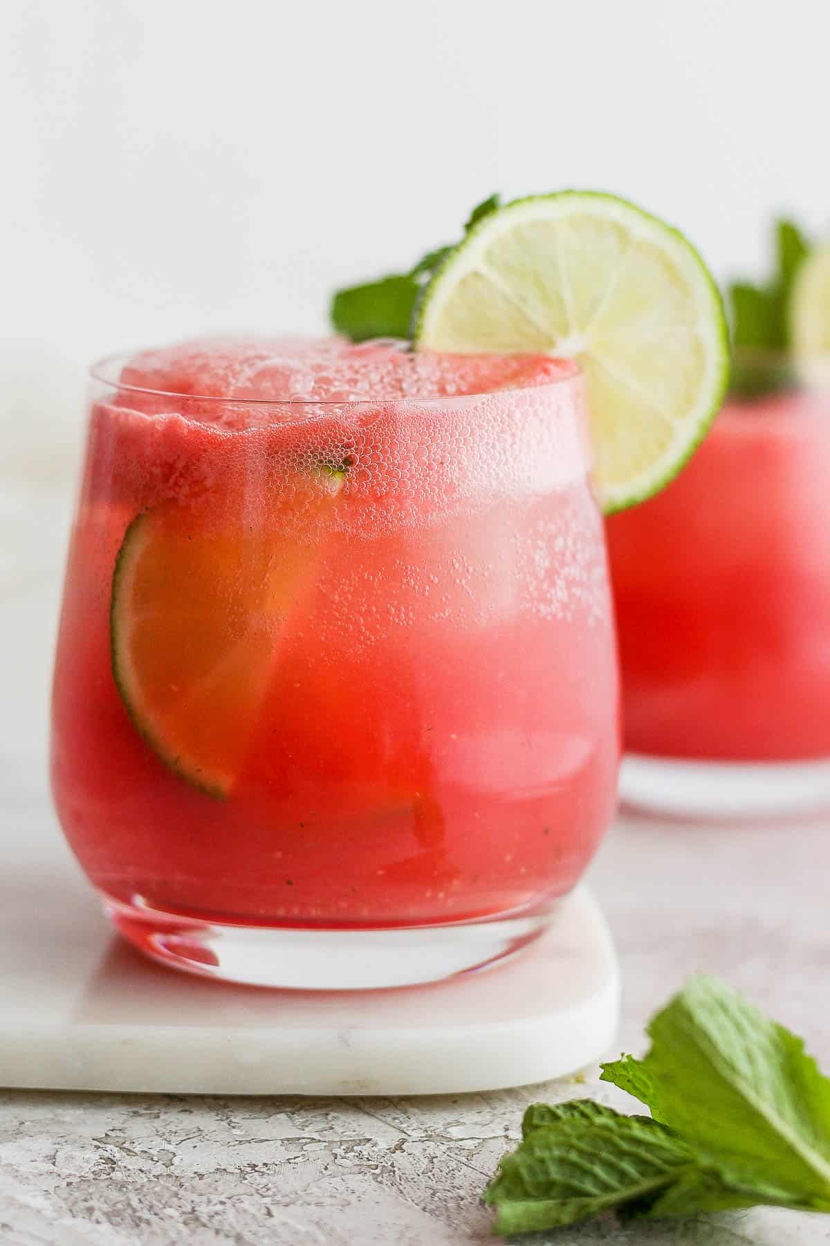 An easy vodka watermelon cocktail.