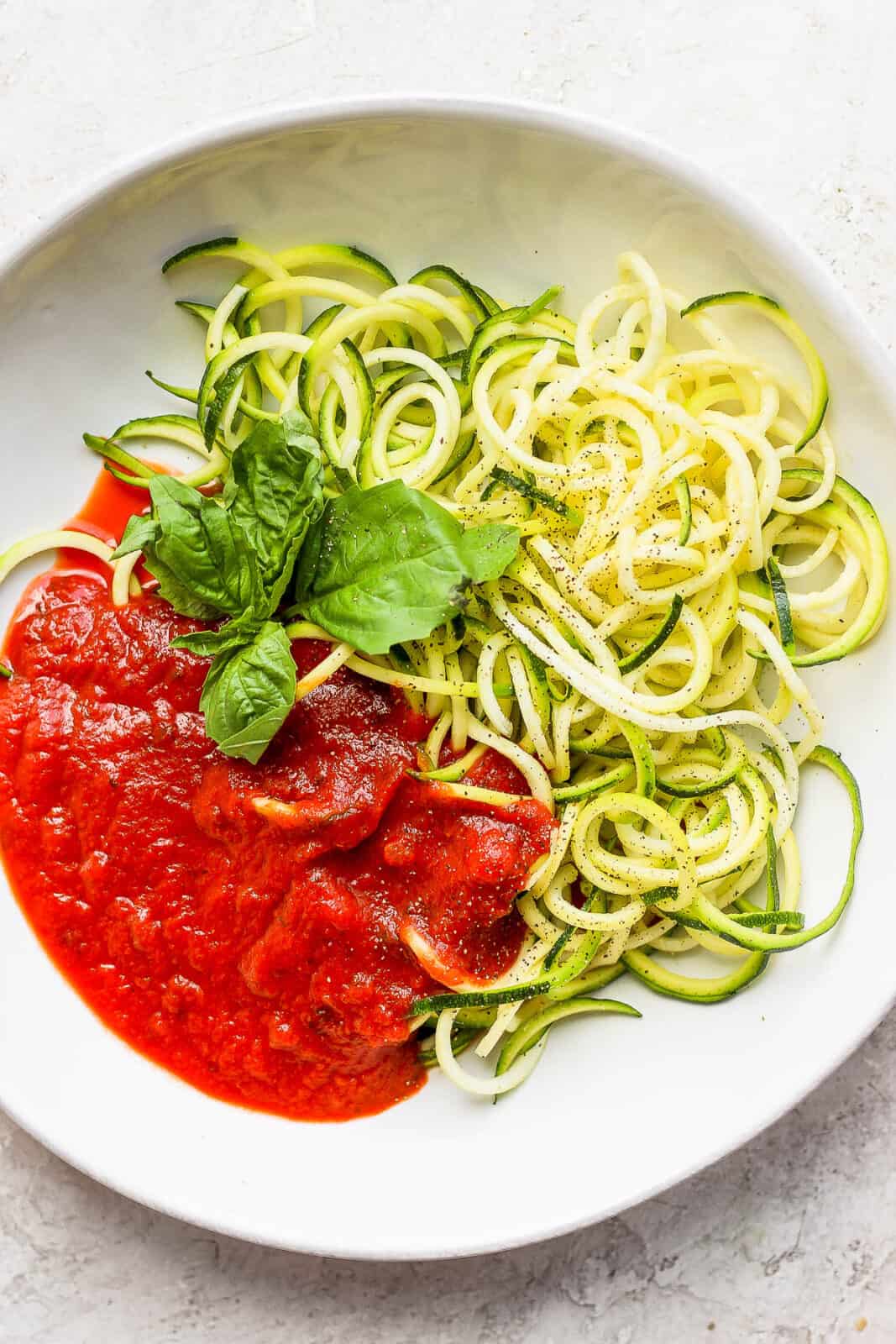 Zucchini Spaghetti - The Wooden Skillet