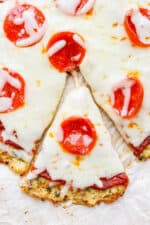 Cauliflower Pizza Crust - The Wooden Skillet