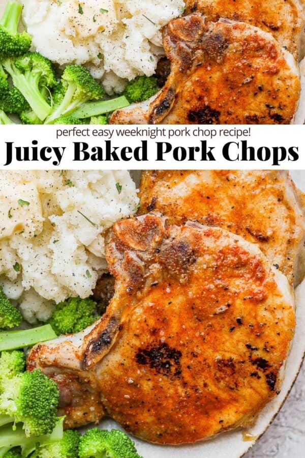 Juicy Oven Baked Pork Chops - The Wooden Skillet