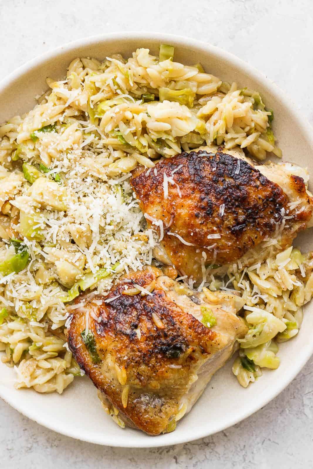 Parmesan Chicken Orzo The Wooden Skillet