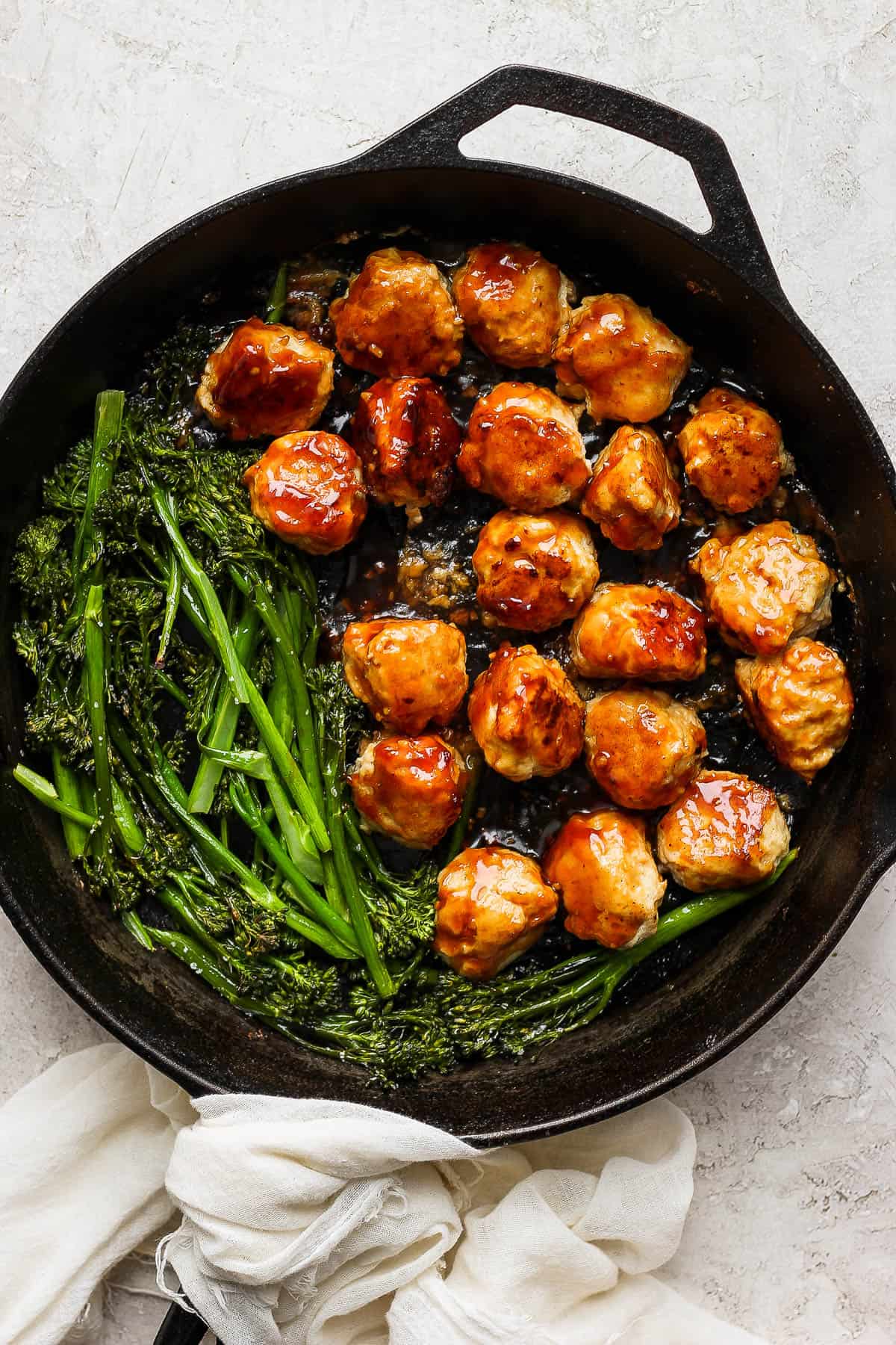 The best baked chicken teriyaki meatballs.