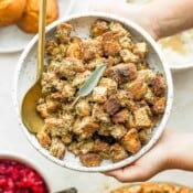 An easy gluten free stuffing recipe.